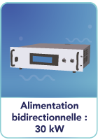 Alimentation bidirectionnelle : 30 kW