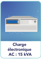 Charge électronique AC : 15 kVA