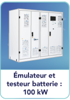 Emulateur et testeur batterie : 100 kW